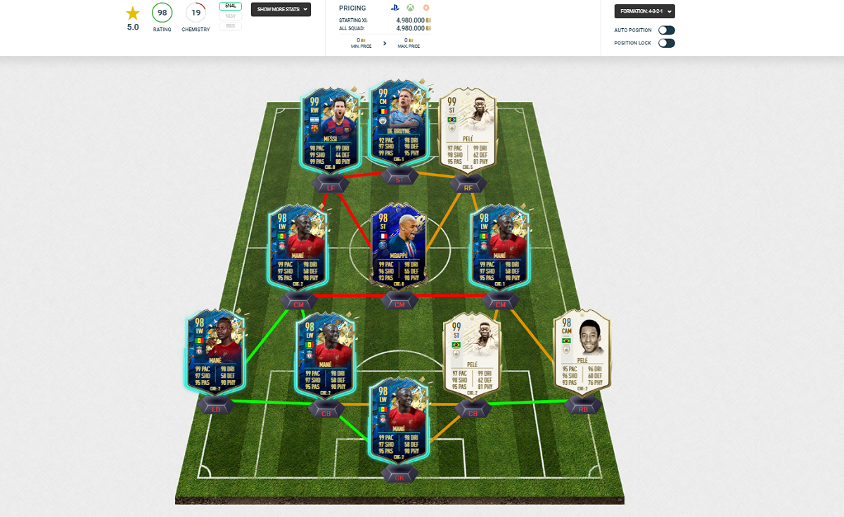 FIFA 20 Squad Builder