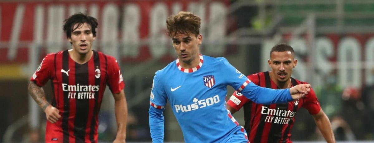 Atletico Madrid-Milan, Griezmann, Champions League 2021-22