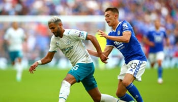 Manchester City-Leicester City, Premier League 2021-22 19a giornata, Riyad Mahrez e Luke Thomas
