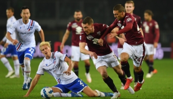 Sampdoria-Torino coppa italia 2021-2022 sedicesimi di finale