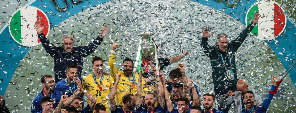 Italia Euro 2020, festeggiamenti Wembley