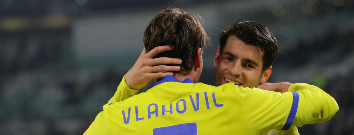 Vlahovic e Morata, Juventus