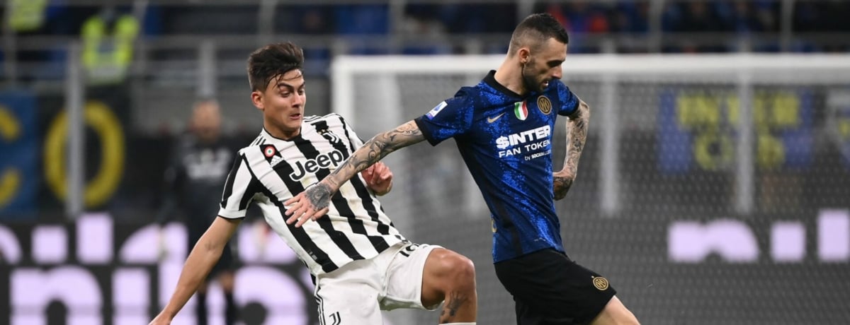 Juventus-Inter, 31a giornata Serie a 2021-22, Brozovic e Dybala