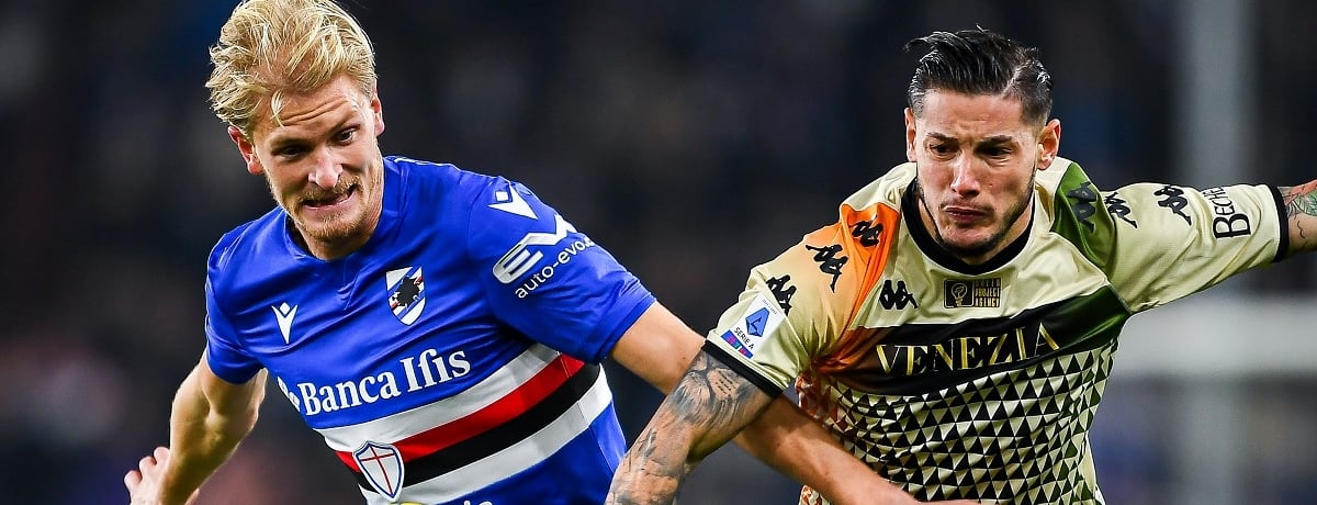 Venezia-Sampdoria: lagunari favoriti per questa sfida salvezza