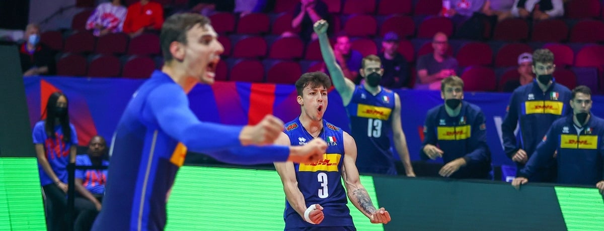 Nations League volley maschile 2022 Olanda-Italia