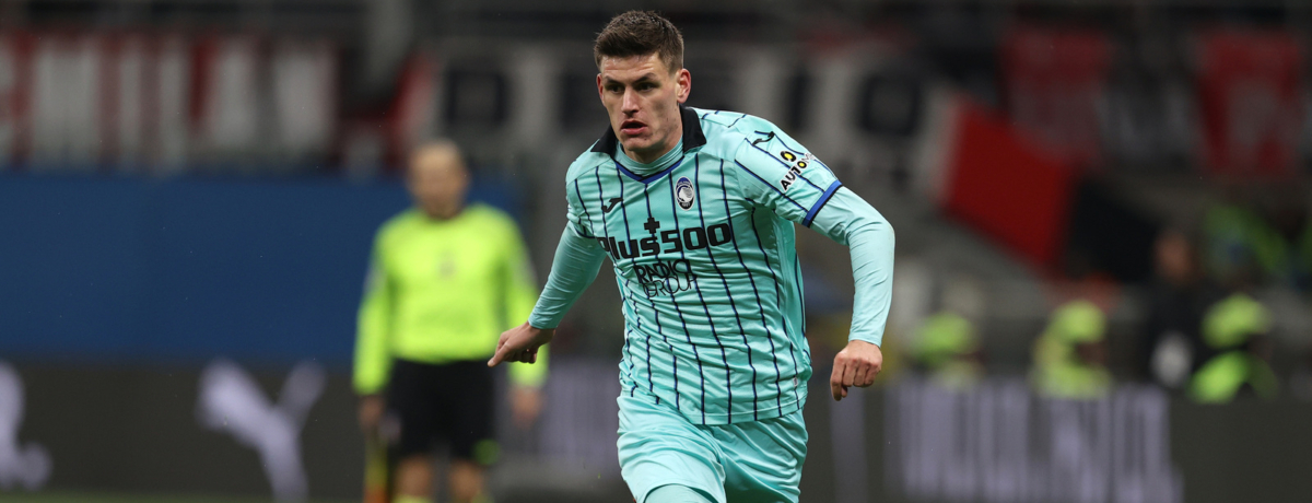 giocatore dell'atalanta in campo