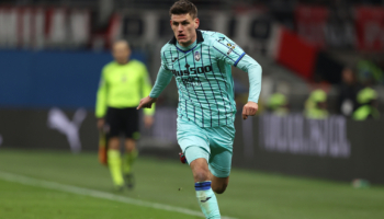 giocatore dell'atalanta in campo