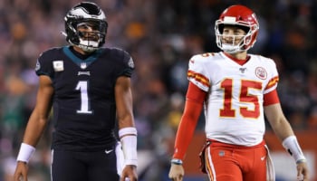 Jalen Hurts e Patrick Mahomes in campo - bwin news