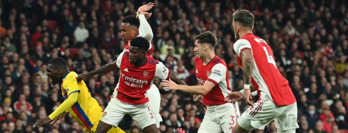 Giocatori dell'Arsenal in azione