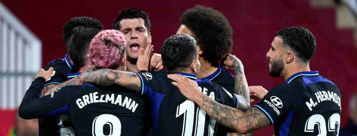Atletico Madrid che esulta