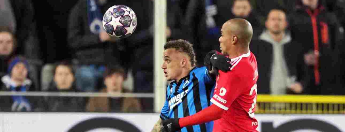 Duello in Brugge-Benfica