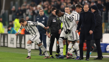 bianconeri in procinto di entrare in campo