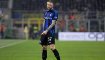 difensore dell'Inter in campo