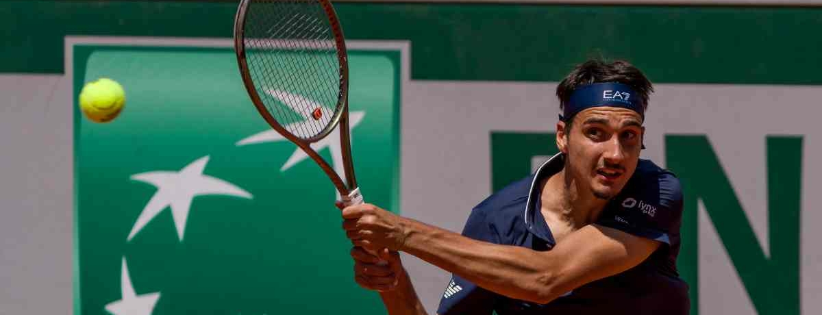 Giocare italiano in campo in uno Slam