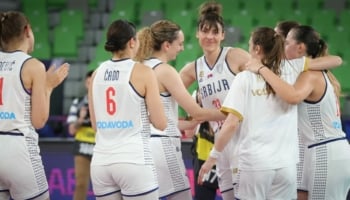 giocatrici serbe in campo
