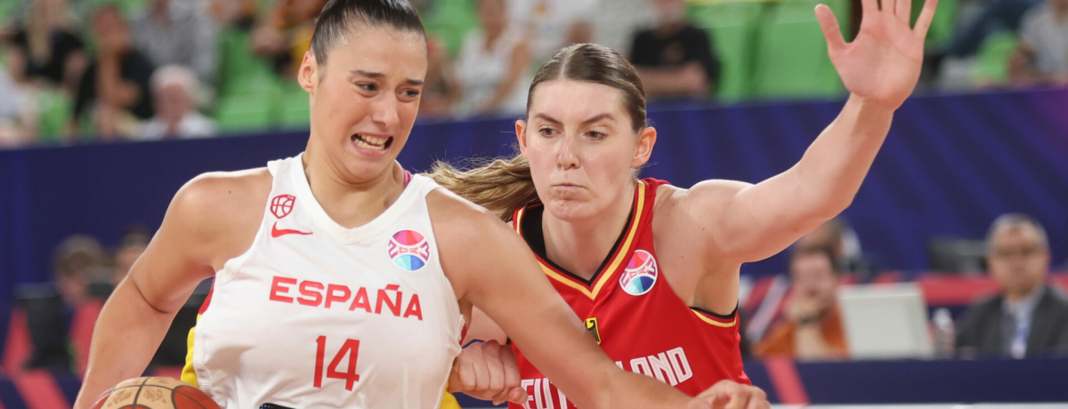 giocatrice spagnola in azione