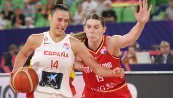 giocatrice spagnola in azione