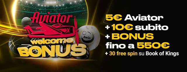 bonus di benvenuto bwin aviator