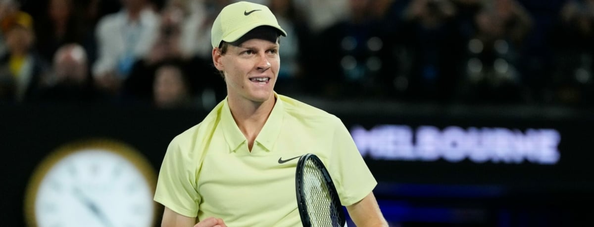Pronostici tennis oggi: a Melbourne Sinner a caccia del bis